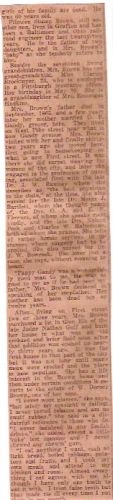 News Interview of Sarah Elizabeth (Carroll) Brown, Part VII News Interview of Sarah Elizabeth (Carroll) Brown, Part VII