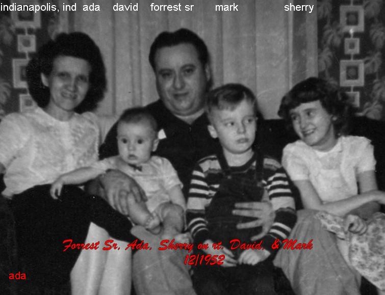 forrest and ada (stafford) miller family 1952