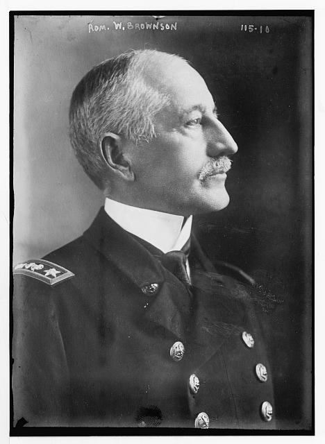 Rom. W. Brownson, three-quarter profile, in uniform