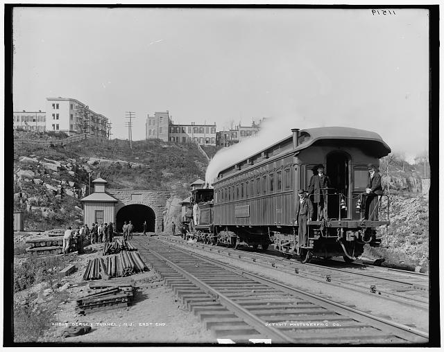 Bergen tunnel, N.J., east