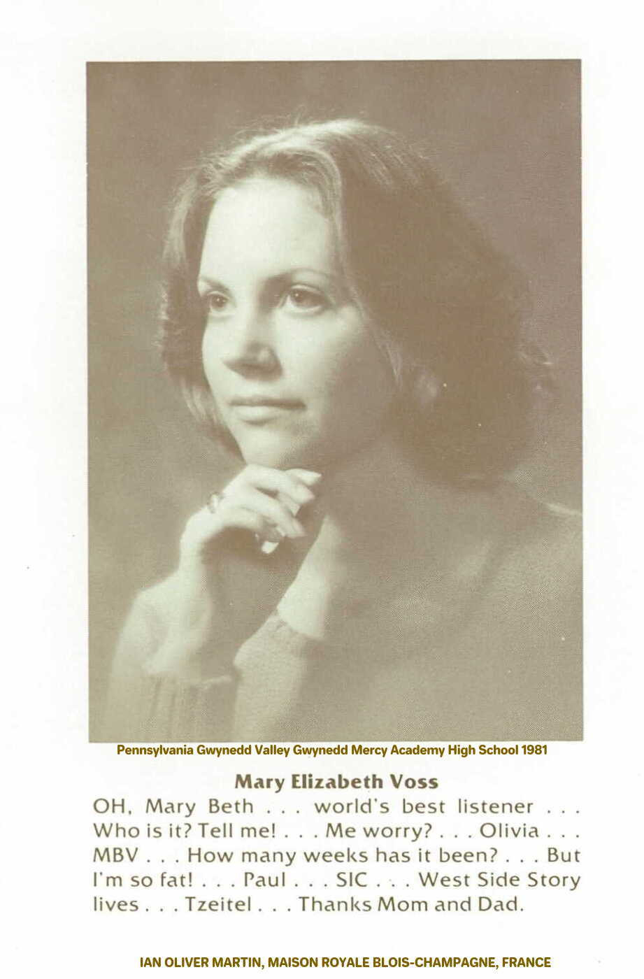 	 Mary Elizabeth Voss