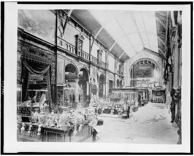 [Interior of the Palace of Diverse Industries, showing an...