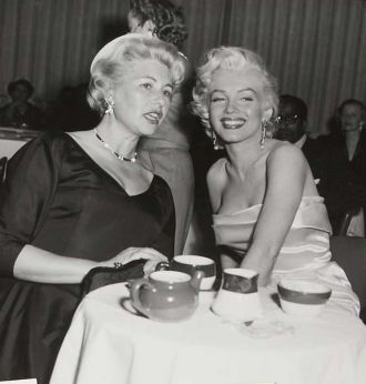 Marilyn Monroe and Sheilah Graham
