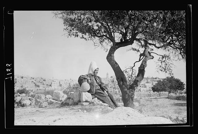 Bethlehem. Bethlehem from the South, close view with...