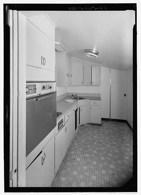 Interior view, kitchen, with scale - Snee Farm, Servant's...