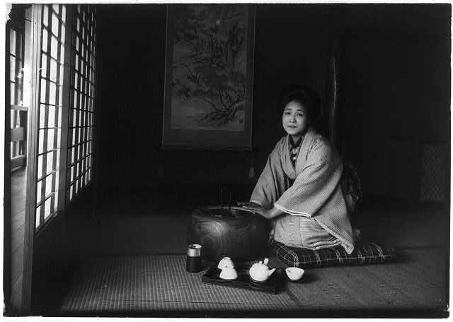 A Japanese lady at home