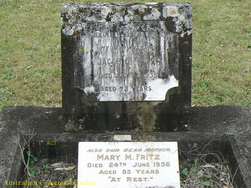 Mary Magdelene Fritz gravesite