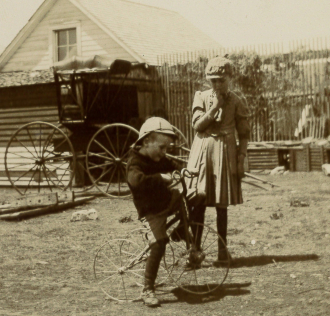 Alfred Ross and May Bessie Goodwyn at Delphos, Kansas 1888