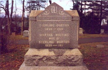 Tombstone of Sterling Burton