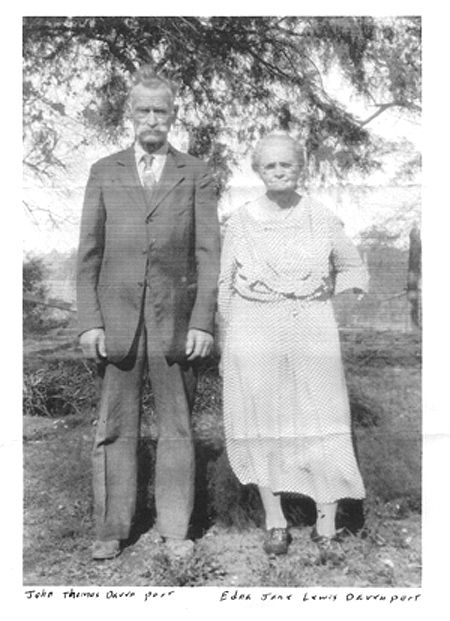 John Thomas & Edna Jane Davenport