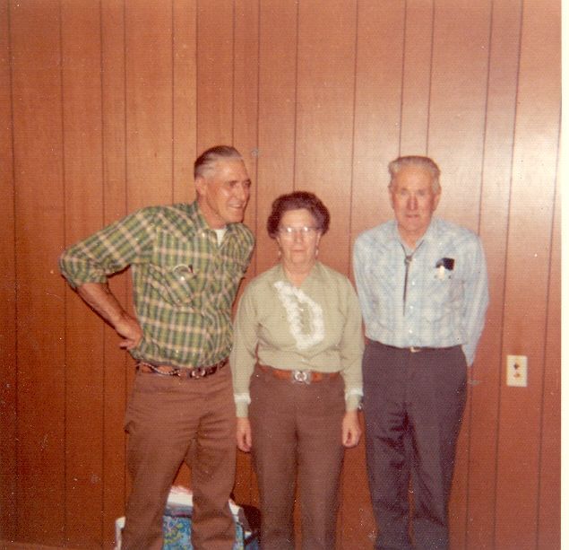 Frank Edward Montgomery with 2 of his children