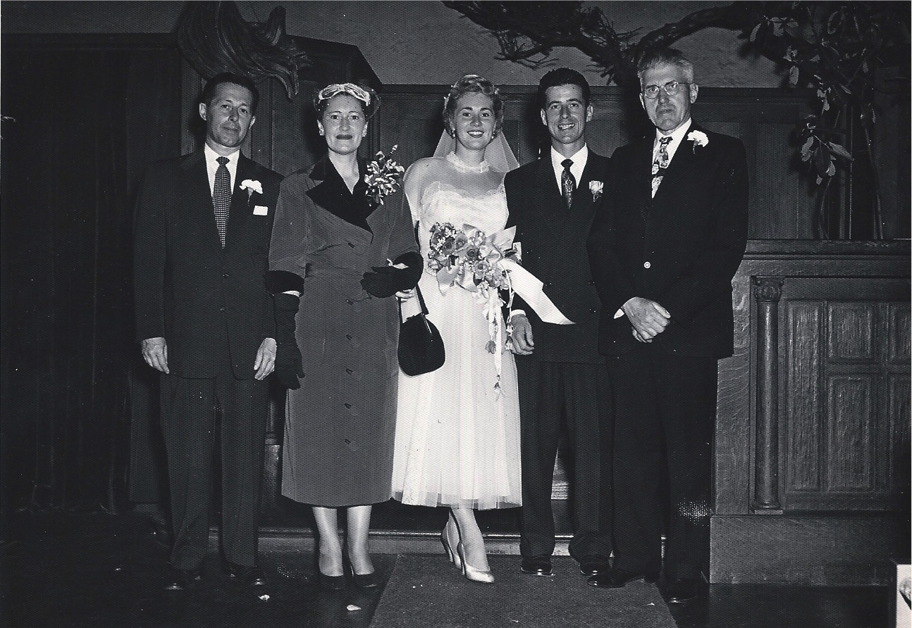 Wedding of Robert Charles Rothhammer to Gloria Lee Molloy at the Swedenborgian Church in San Francisco, CA