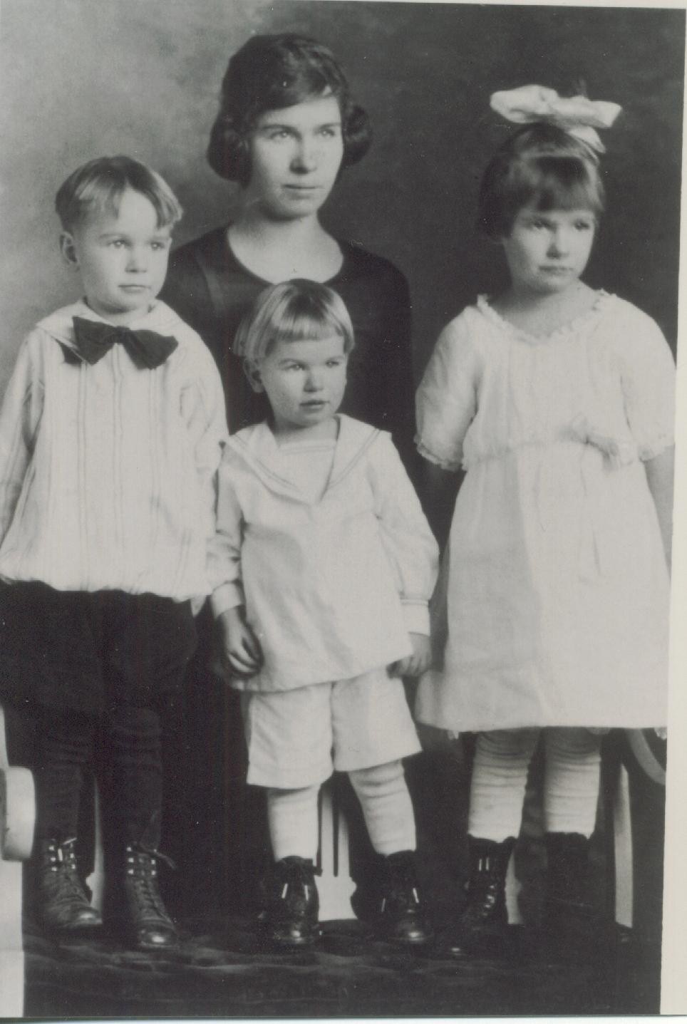 Martha Ann Hedrick and children