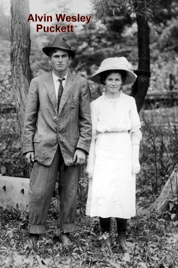 Alvin Wesley Puckett & unknown woman 