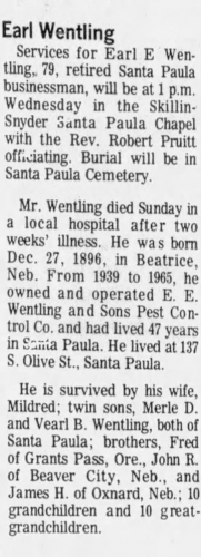 Earl Ervin Wentling