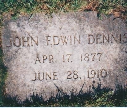 John Edwin Dennis Gravestone