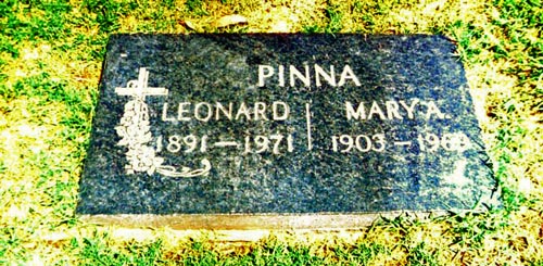 Leonard & Mary Pinna Gravesite
