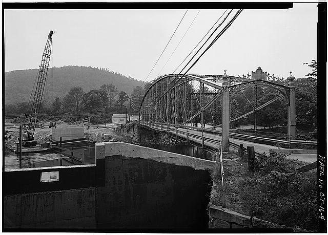 4. GENERAL 3/4 VIEW WITH NEW BRIDGE CONSTRUCTION ON LEFT...