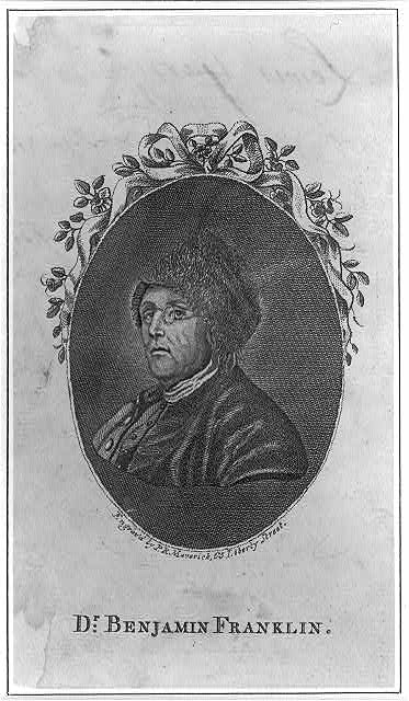 Dr. Benjamin Franklin / engrav'd by P.R. Maverick, 65...