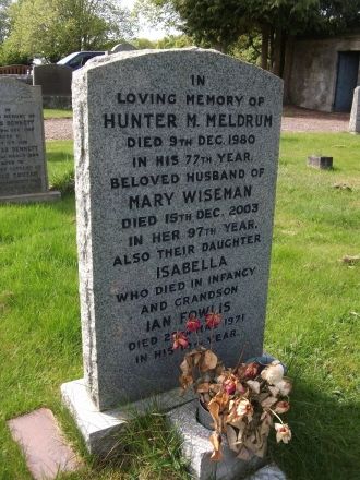 Hunter Morrison Meldrum gravesite