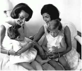 Bouvier sisters and children