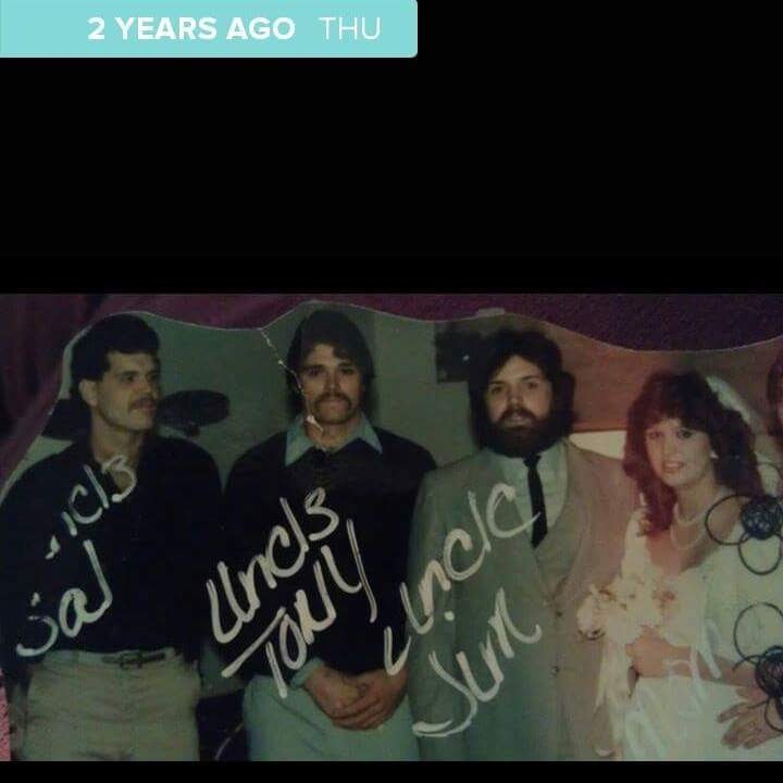 Mary Montanaro's wedding day. 