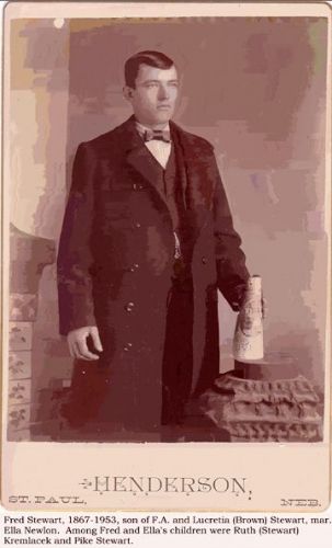 Fred Stewart, son of F.A. and Lucretia