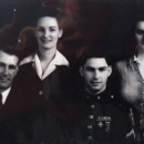 Solomon Jay McKinley Riley, Adeline Riley, Jay Solon Riley and Burle Bennett Riley 1945