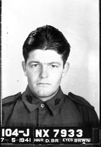 Leo Bernard Allan, enlistment photo