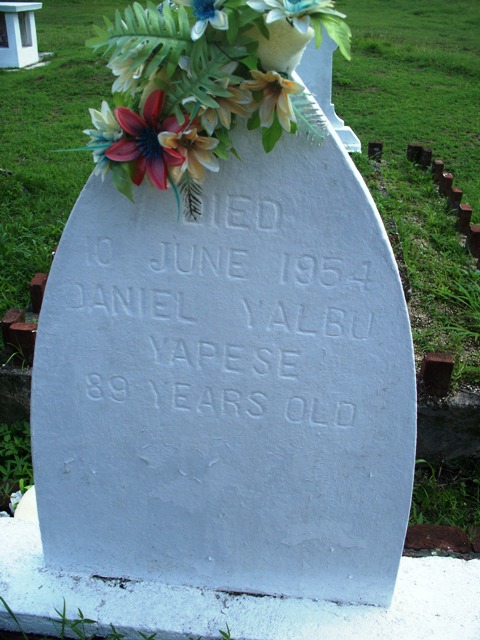 Tinian Leprosy cemetery, 1954