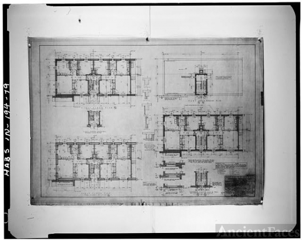 79. Photocopy of drawing A-151 BASIC PLANS, BUILDING Nos....