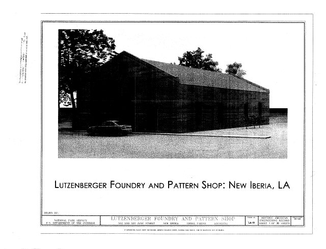 Cover Sheet - Lutzenberger Foundry and Pattern Shop, 502...