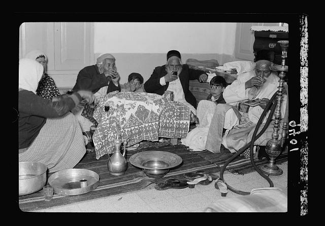 Ceremony of eating the Passover, Yemenite family, April...
