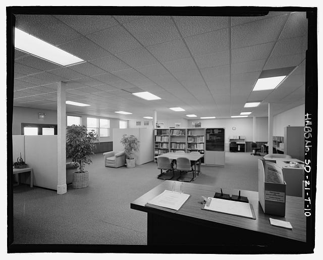 10. Interior view of open office area; showing exterior...