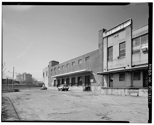 1. View facing southwest from Terminal Way of east...