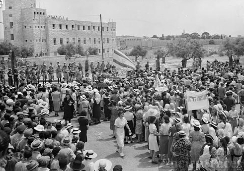 Jewish anti Palestine White Paper demonstrations....