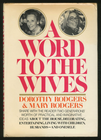 BOOK BY DOROTHY AND MARY RODGERS.