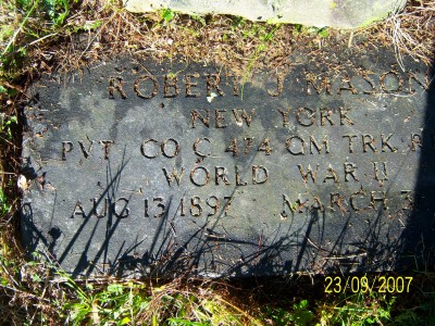 Robert J Mason   Grave Site