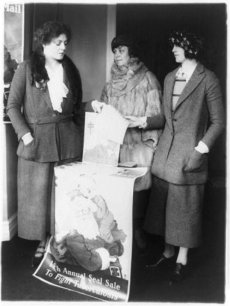 Ethel Barrymore Christmas Seals,1921