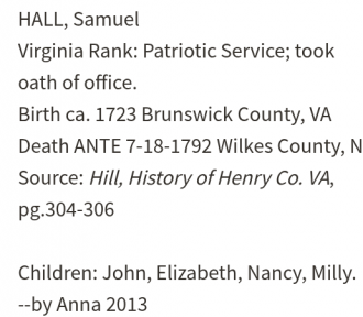 Samuel Hall, Sr