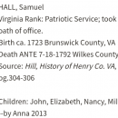 Samuel Hall, Sr