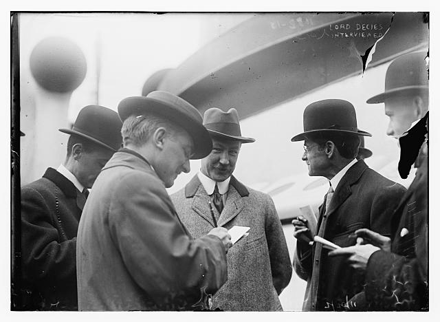 Lord Decies (being) interviewed