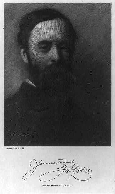 George Washington Cable, 1844-1925 / engraved by T. Cole.