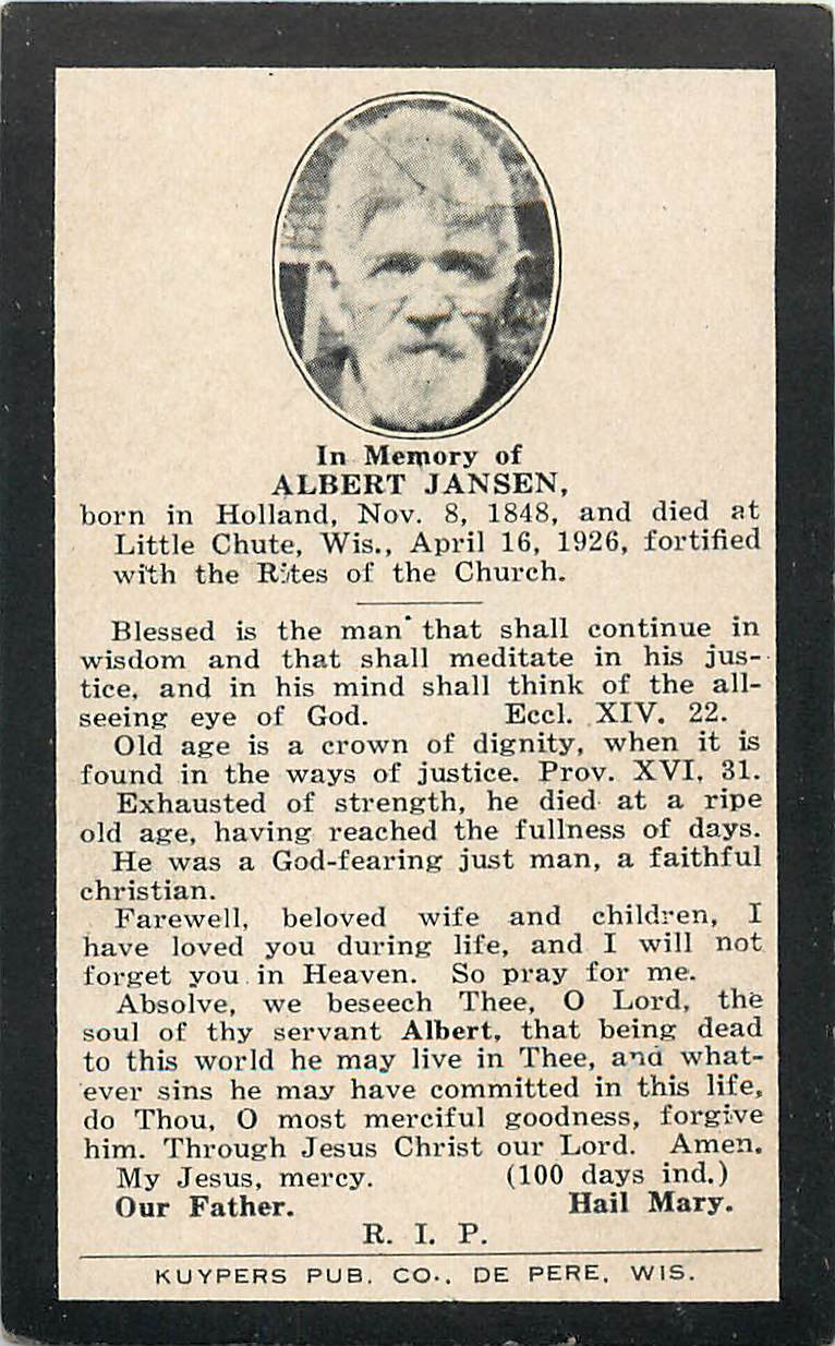 Albert Jansen Obituary