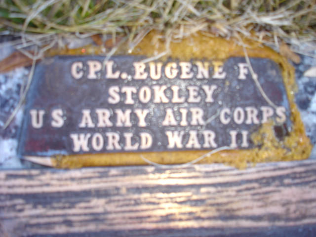 CPL Eugene F Stokley Headstone