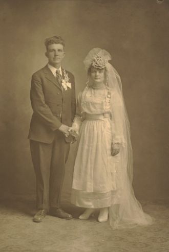 Wedding of Bertha Hoppe & Arthur Schroeder