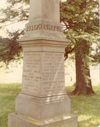 Lynn Farnum Chapin,Albert Orlo Chapin & Florence Hamburger gravestone