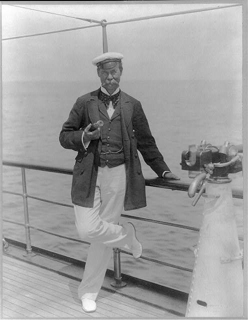 [Sir Thomas Lipton, full-length portrait, standing at...