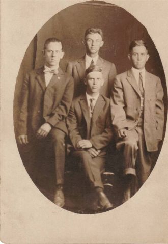 four young men