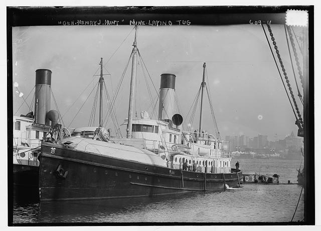 Gen. Henry J. Hunt - mine-laying tug in in N.Y. harbor,...